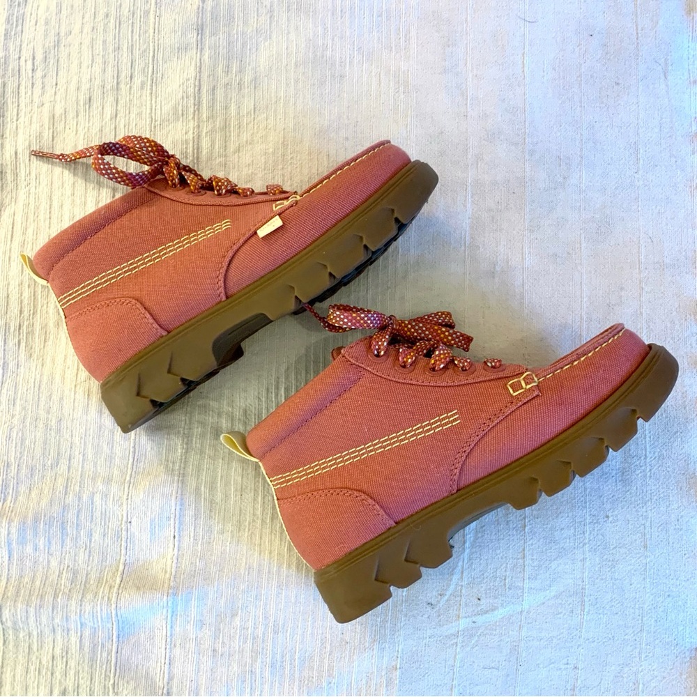 Lucy & Yak x Kickers Lennon Hi boots in Rubia Pink - Picture 3 of 7